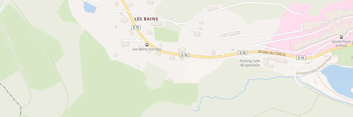 Plan du 17 Les Bains à Sainte-Feyre
