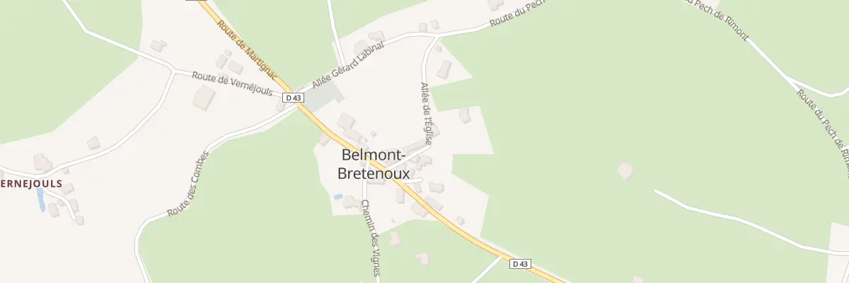Plan du 5079 Belmont à Belmont-Bretenoux