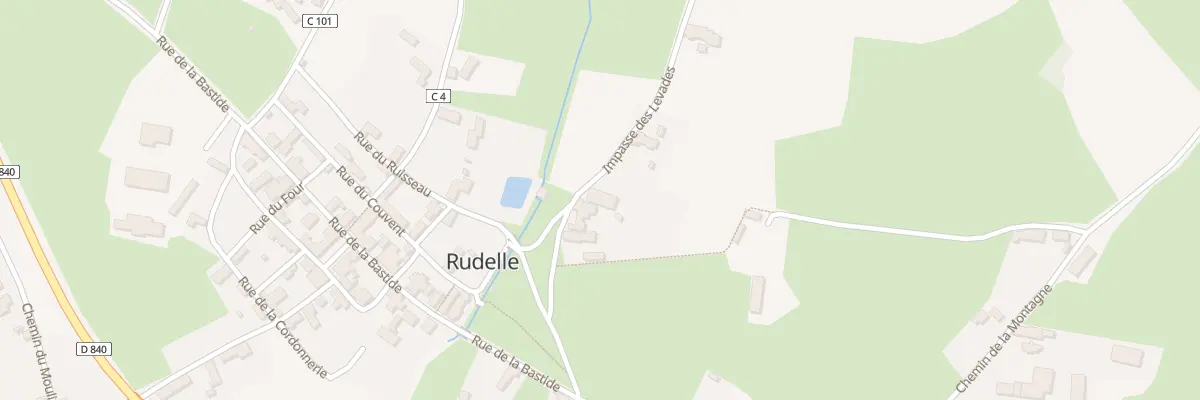 Plan du 76 Imp des Levades à Rudelle