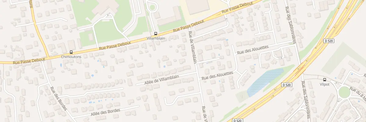 Plan du 743 Rue de Villamblain à Saran