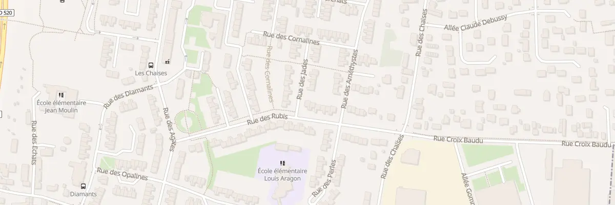 Plan du 22 Rue des Rubis à Saint-Jean-de-la-Ruelle
