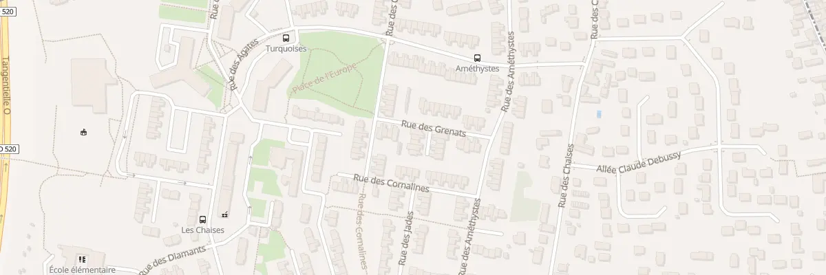 Plan du 25 Rue des Grenats à Saint-Jean-de-la-Ruelle