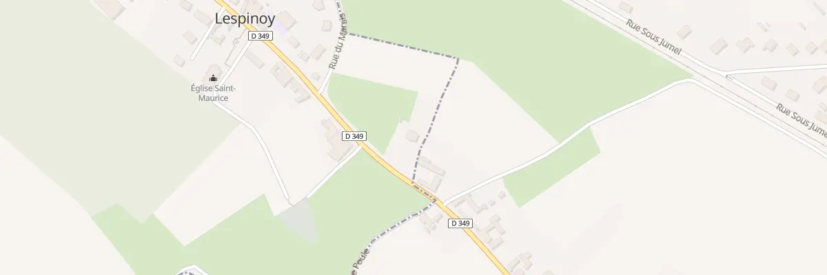 Plan du 2 Rte Nationale à Lespinoy