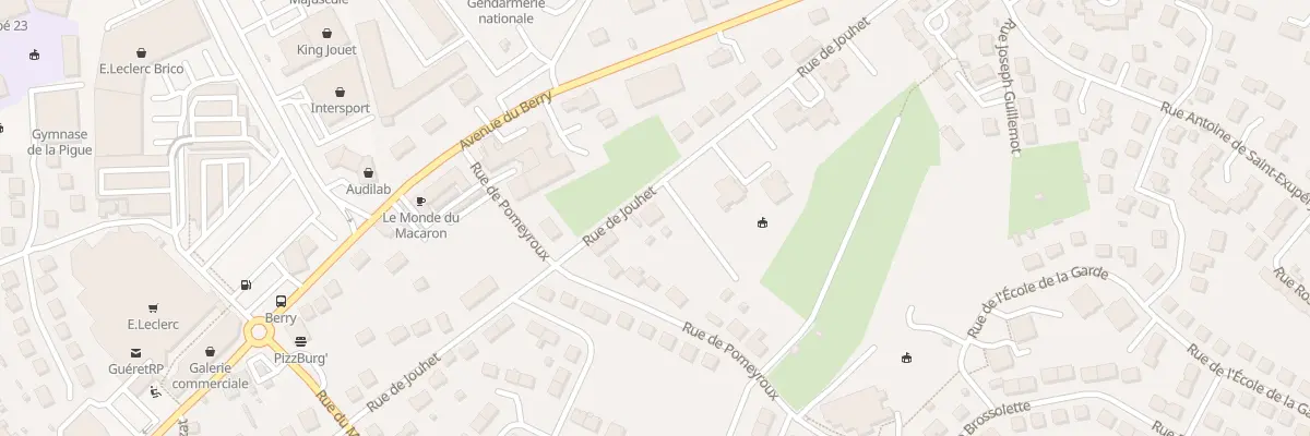 Plan du 37 Rue de Jouhet à Guéret