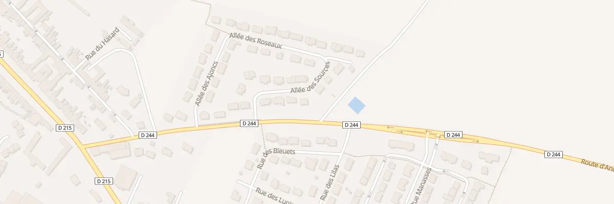 Plan du 8 All des Sources à Guînes