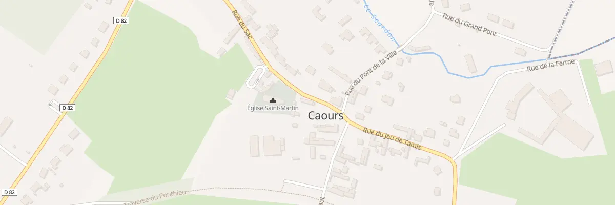Plan du 1 Rue du Sac à Caours