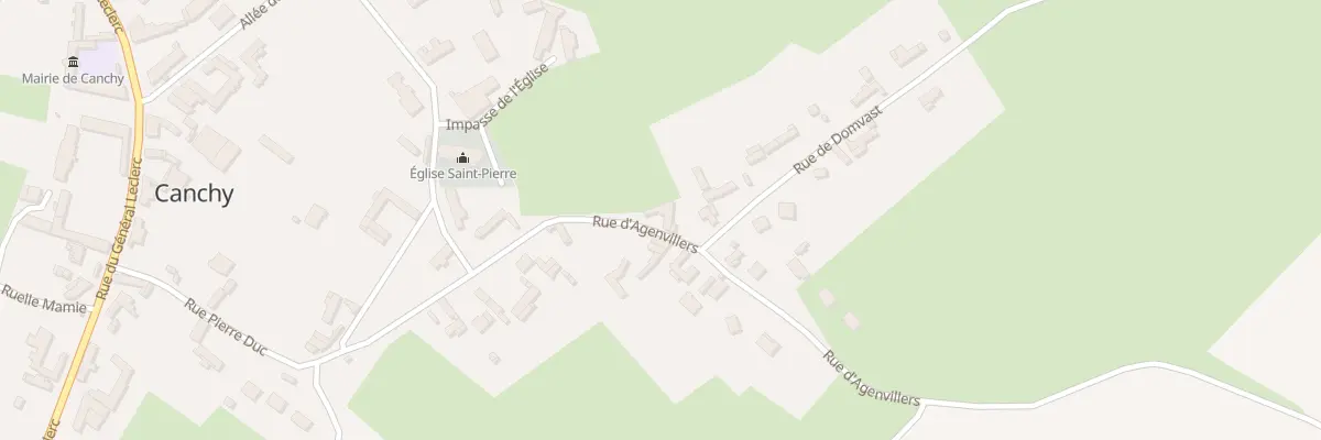 Plan du 5 Rue d’Agenvillers à Canchy