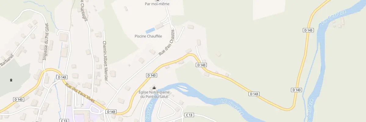 Plan du 14 Rue des Eaux Vives à Corrèze