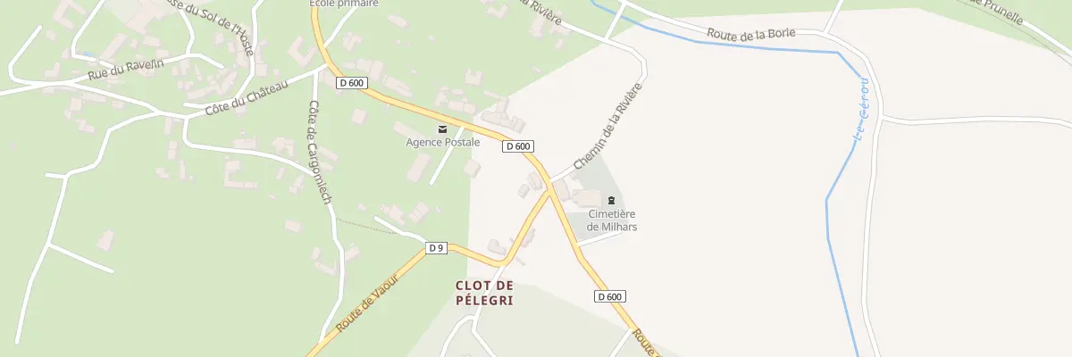 Plan du 10 Rte de Vaour à Milhars