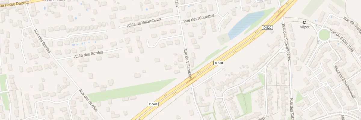 Plan du 579 Rue de Villamblain à Saran