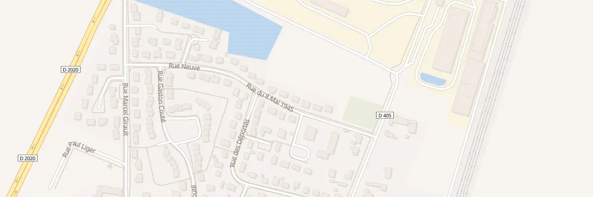 Plan du 11 Rue Neuve à Artenay