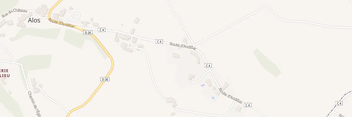 Plan du 378 Rte d’Andillac à Alos