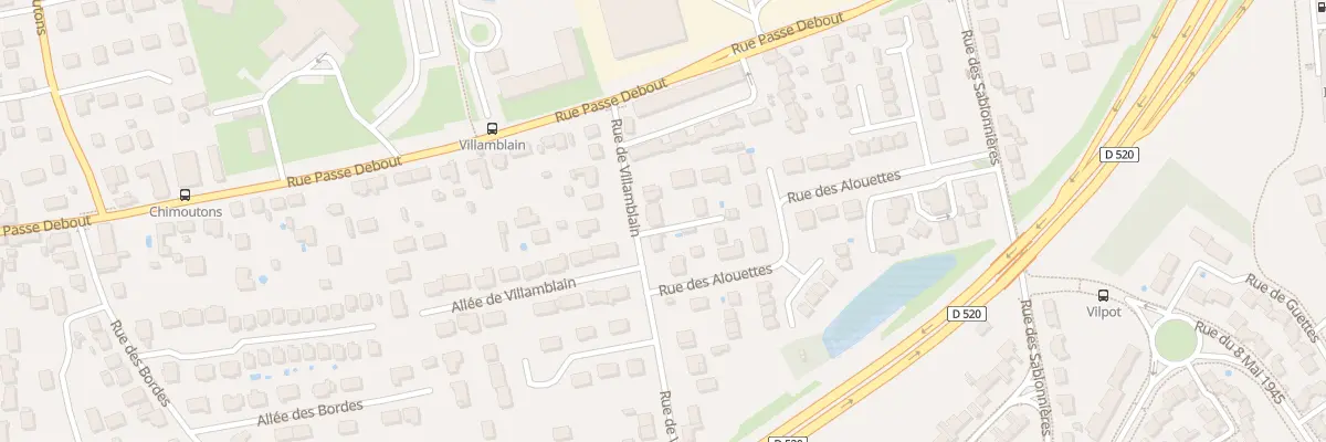Plan du 732 Rue de Villamblain à Saran