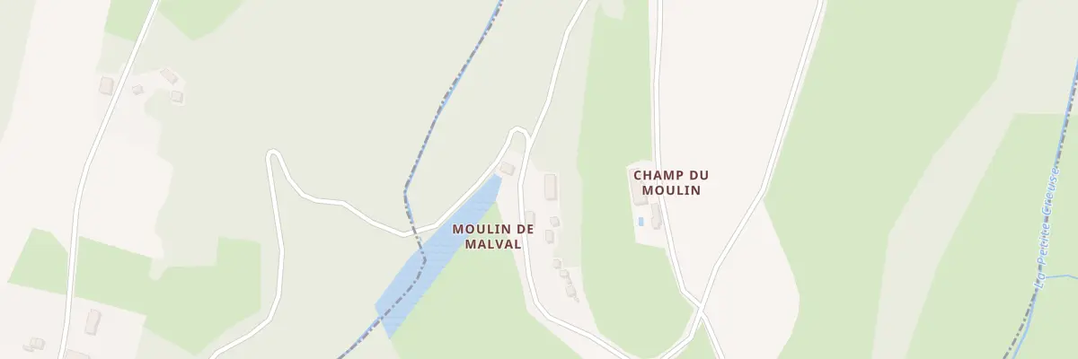 Plan du 3 Moulin de Malval à Linard-Malval