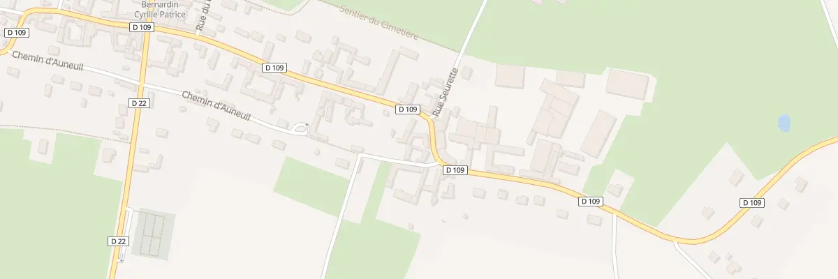 Plan du 2 Rue de la Vallée à Saint-Aubin-en-Bray
