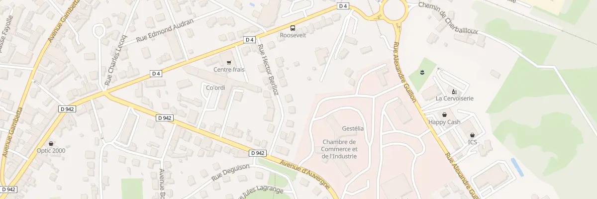 Plan du 5 Rue Hector Berlioz à Guéret