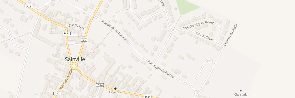 Plan du 15 Rue du Jeu de Paume à Sainville