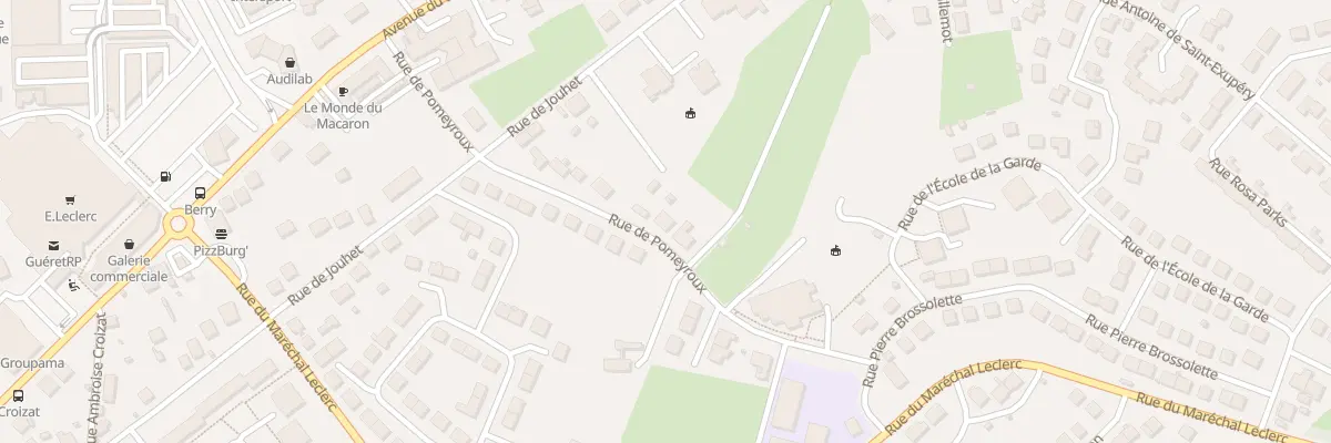 Plan du 20 Rue de Pomeyroux à Guéret