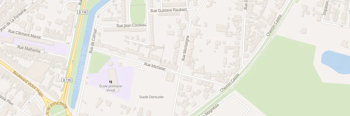 Plan du 268 Rue Montaigne à Calais
