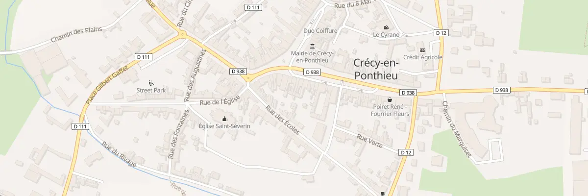 Plan du 43 Rue du Mal Leclerc de Hauteclo à Crécy-en-Ponthieu