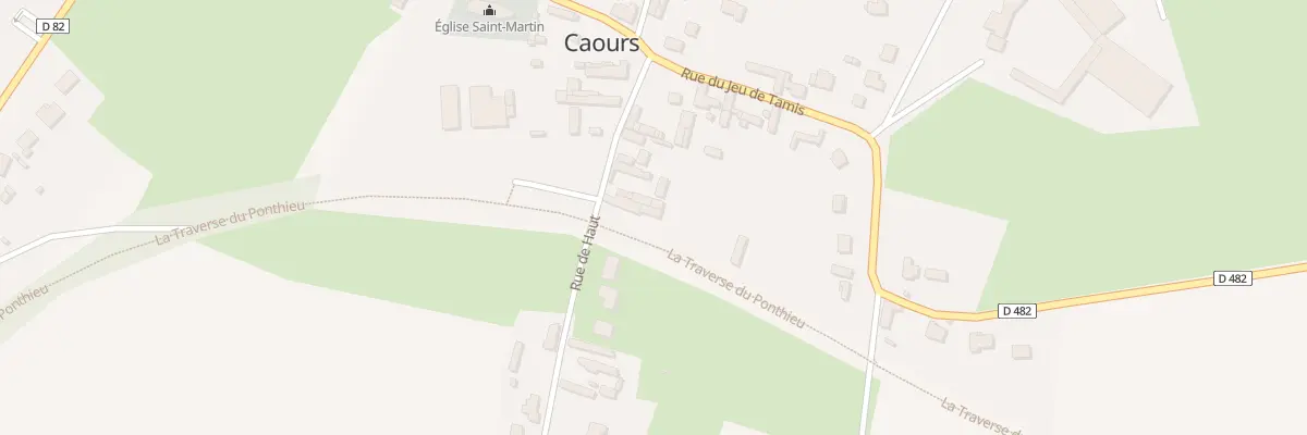 Plan du 7 Rue de Haut à Caours