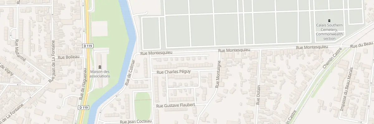 Plan du 18 Rue Charles Péguy à Calais