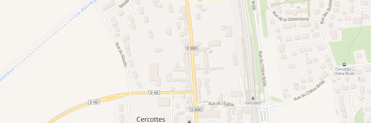 Plan du 28 Rue Nationale à Cercottes