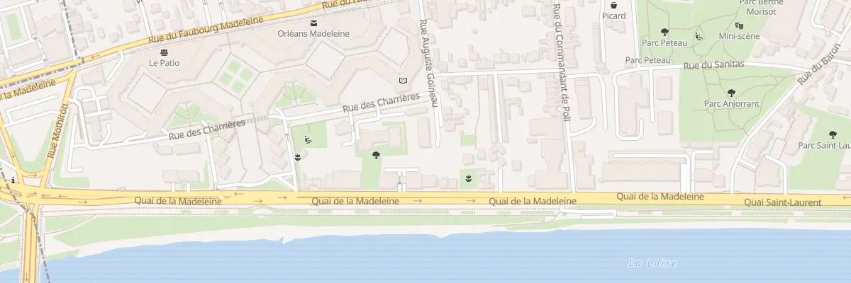 Plan du 34 Quai de la Madeleine à Orléans