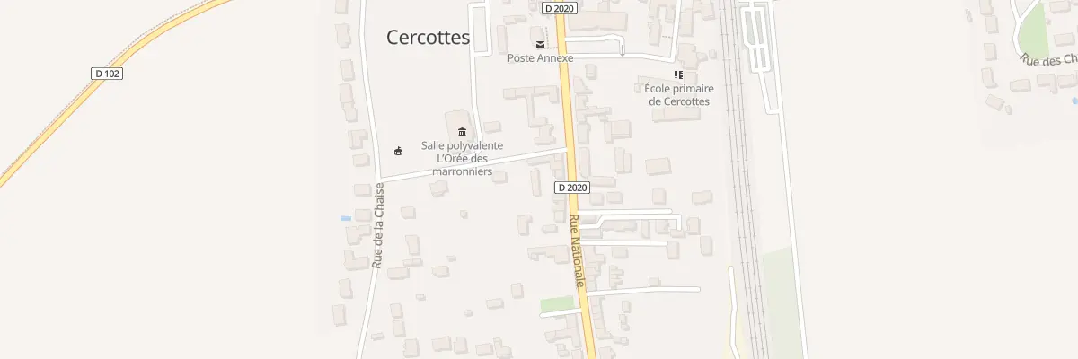 Plan du 58 Rue Nationale à Cercottes