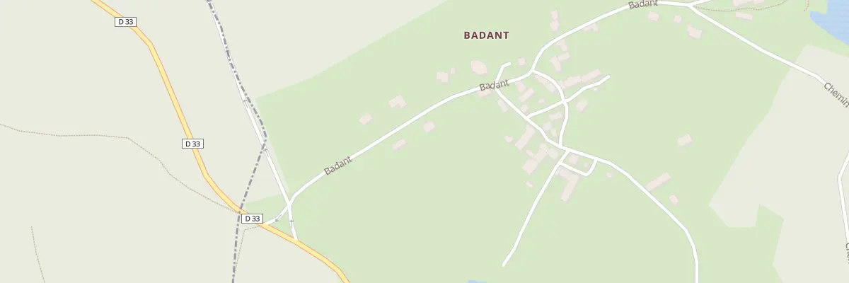 Plan du 6 Badant à Savennes