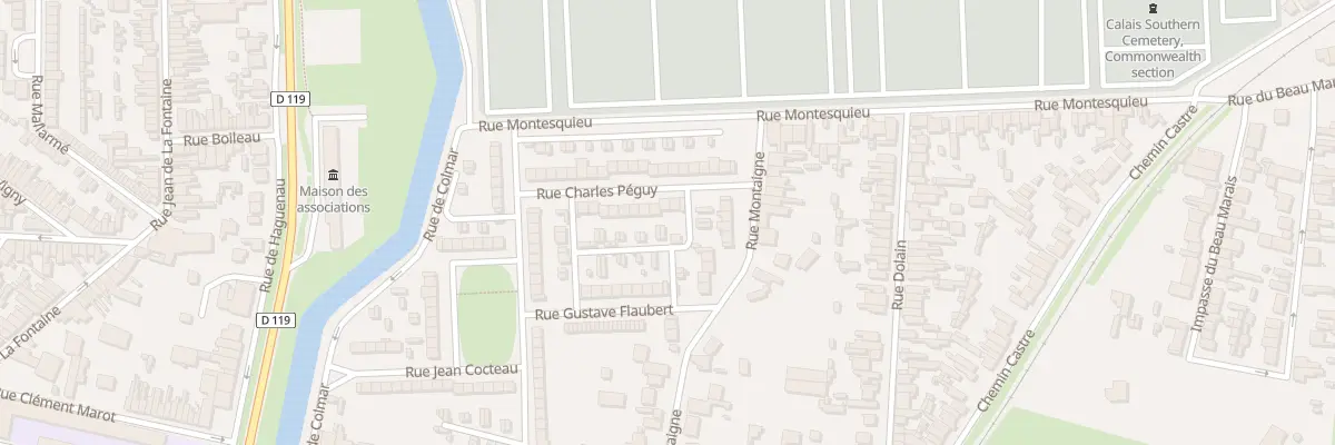 Plan du 3 Rue Charles Péguy à Calais