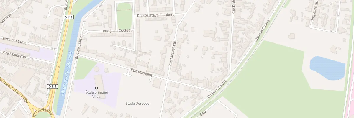 Plan du 249 Rue Montaigne à Calais