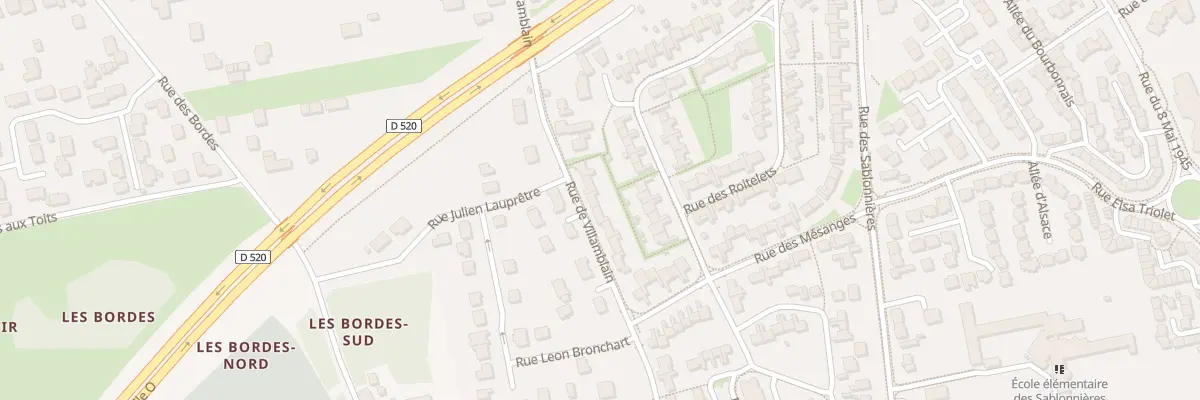 Plan du 384 Rue de Villamblain à Saran