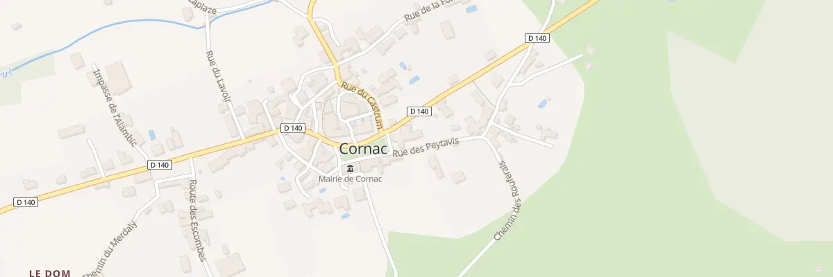 Plan du 5059F Les Peytavis à Cornac