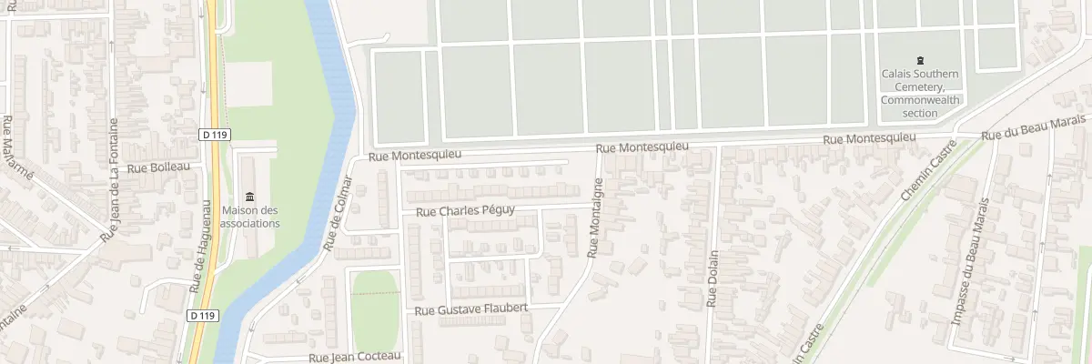Plan du 8 Rue Charles Péguy à Calais