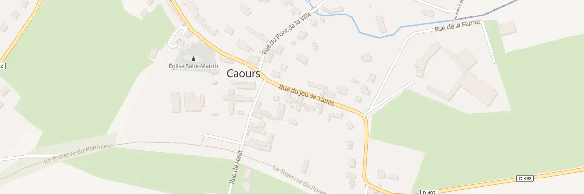 Plan du 2 Rue du Jeu de Tamis à Caours