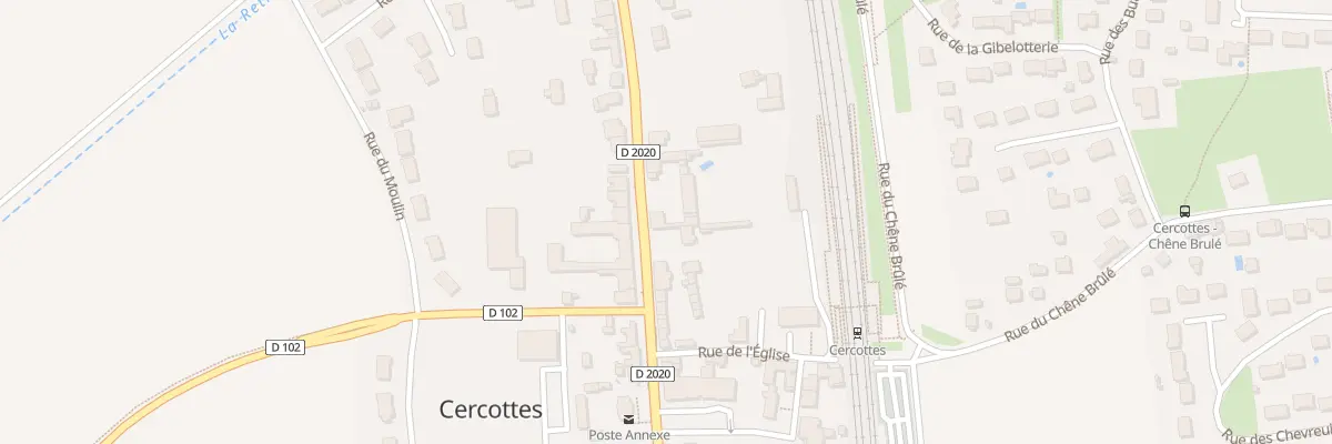 Plan du 23 Rue Nationale à Cercottes