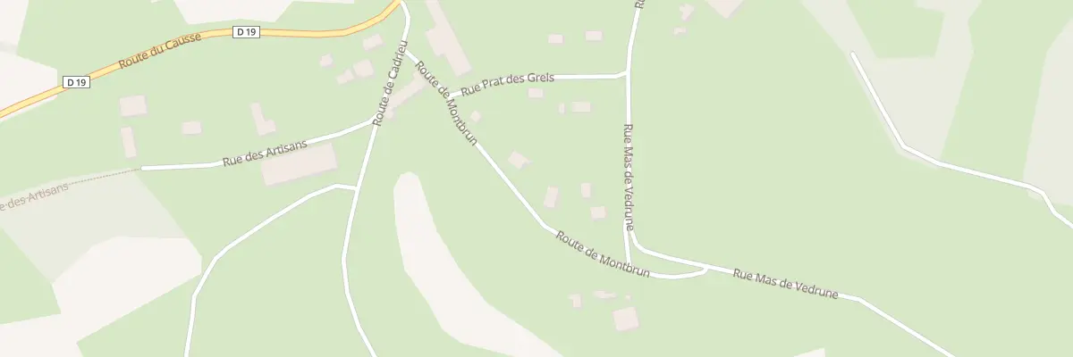 Plan du 111 Rte de Montbrun à Limogne-en-Quercy