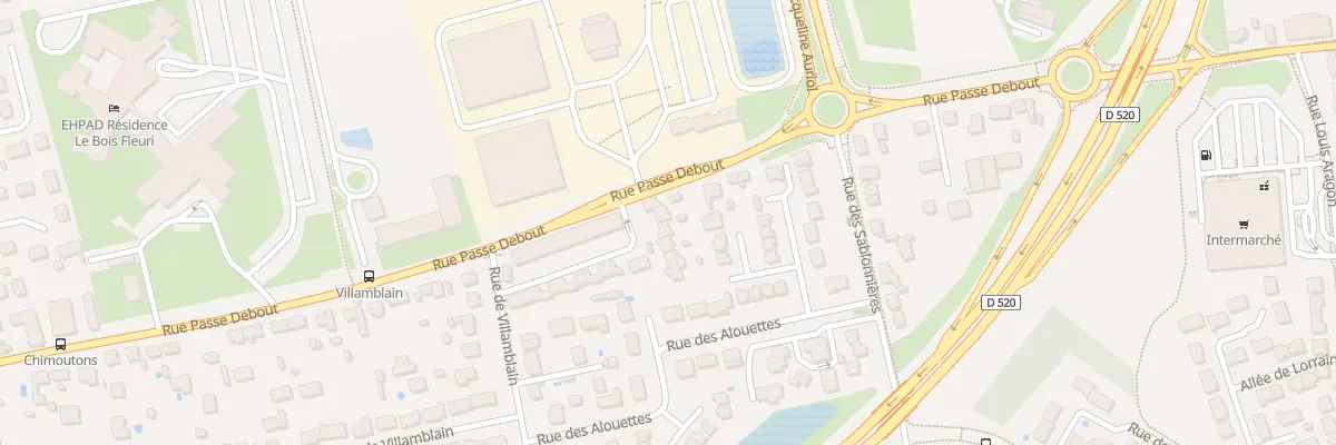 Plan du 881 Rue Passe Debout à Saran