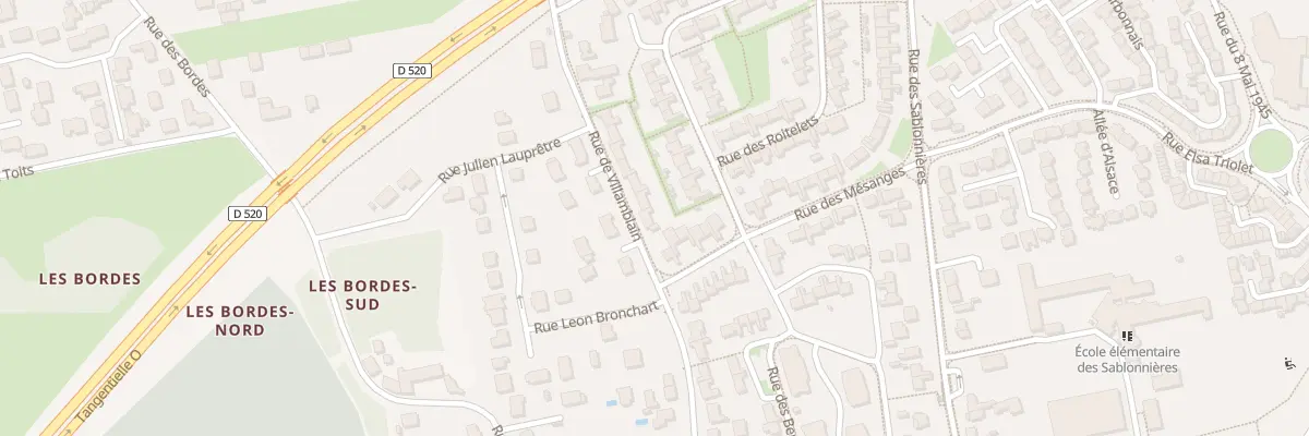 Plan du 330 Rue de Villamblain à Saran