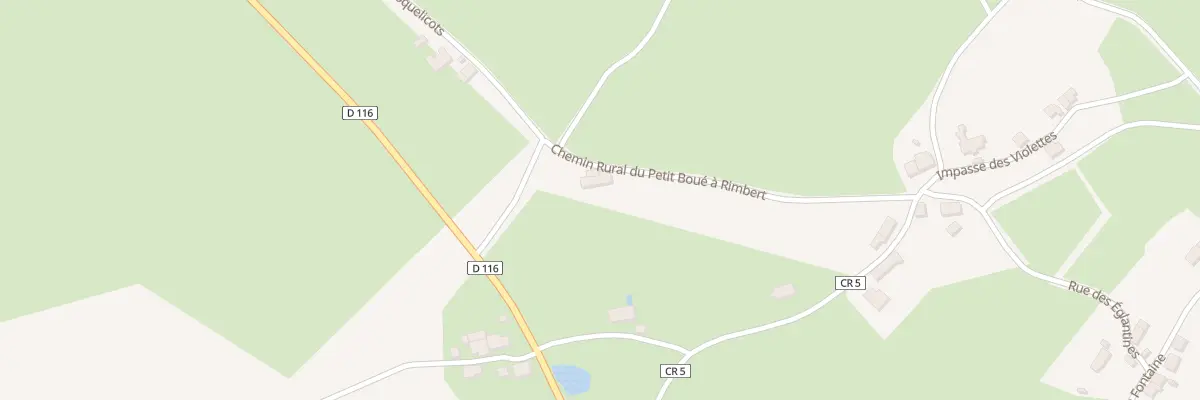 Plan du 2 Rue des Coquelicots à Crozon-sur-Vauvre
