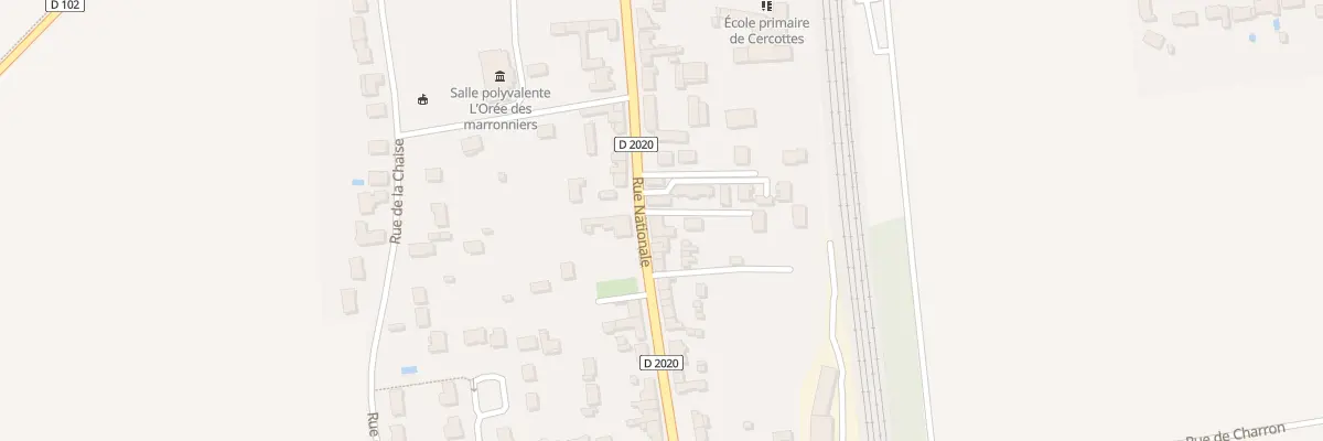 Plan du 67 Rue Nationale à Cercottes