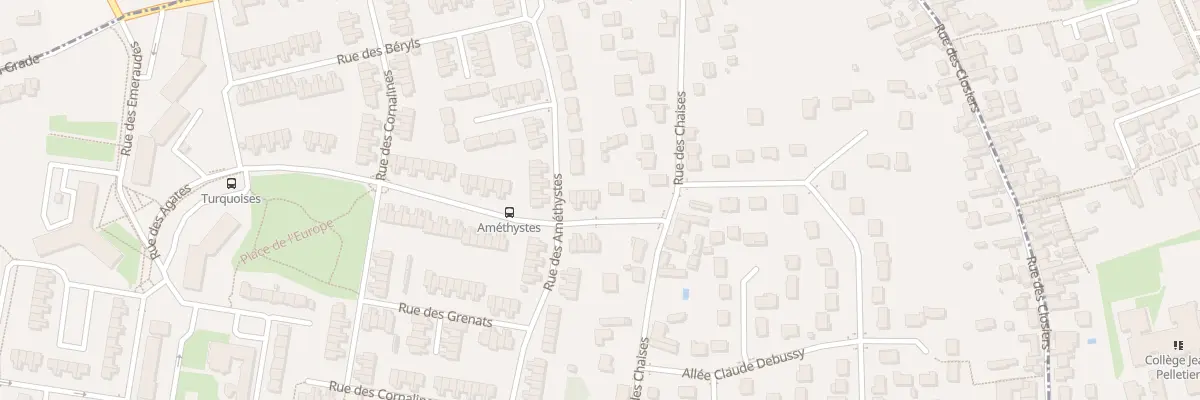 Plan du 8 Rue des Agates à Saint-Jean-de-la-Ruelle