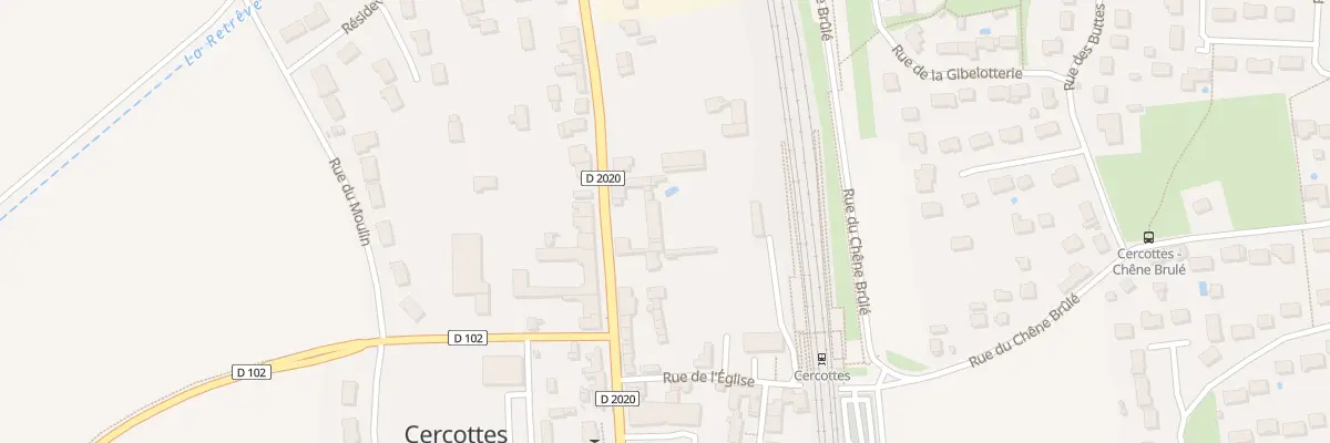 Plan du 23 Rue Nationale à Cercottes