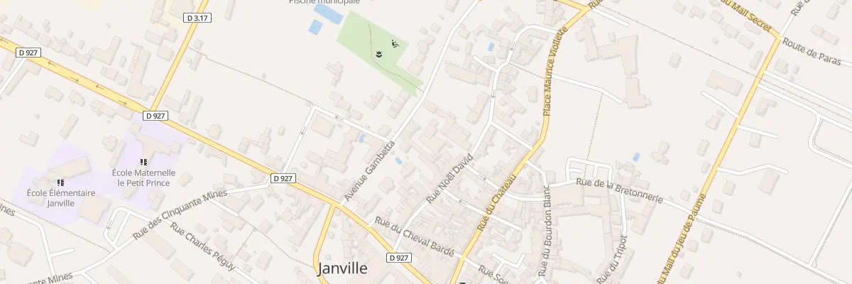 Plan du 8 Av Gambetta à Janville-en-Beauce