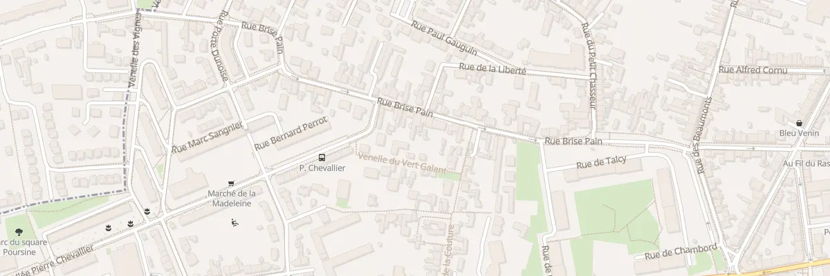 Plan du 45 Rue Brise Pain à Orléans