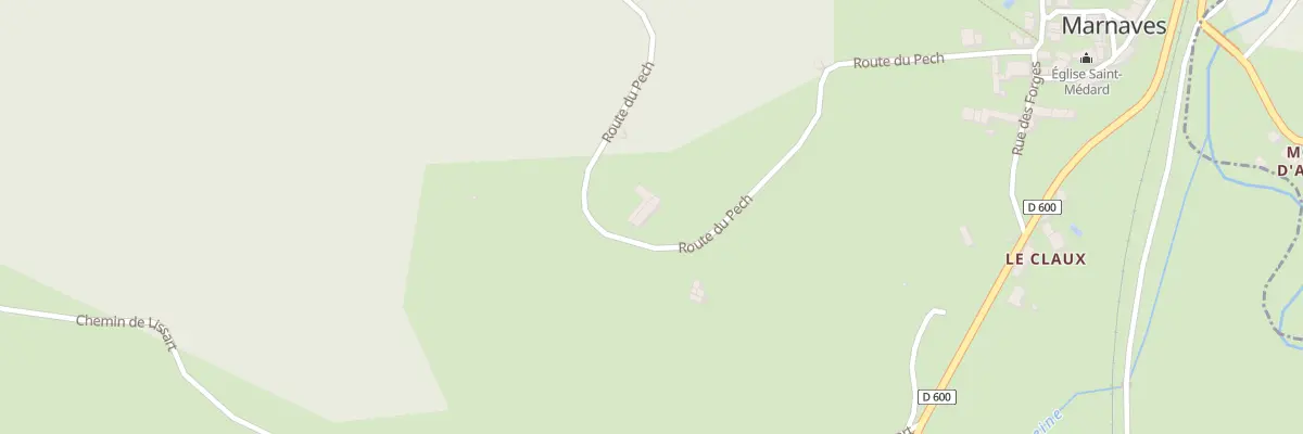 Plan du 450 Rte du Pech à Marnaves
