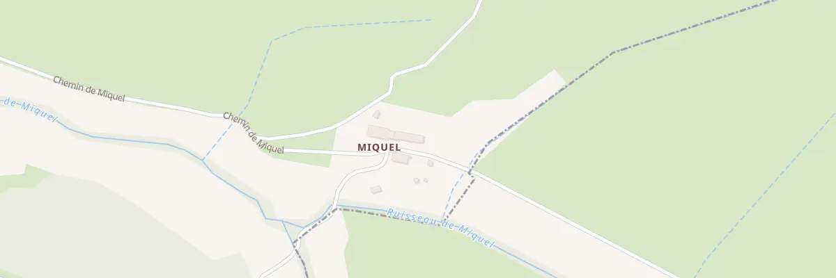 Plan du 40 Miquel à Lafage