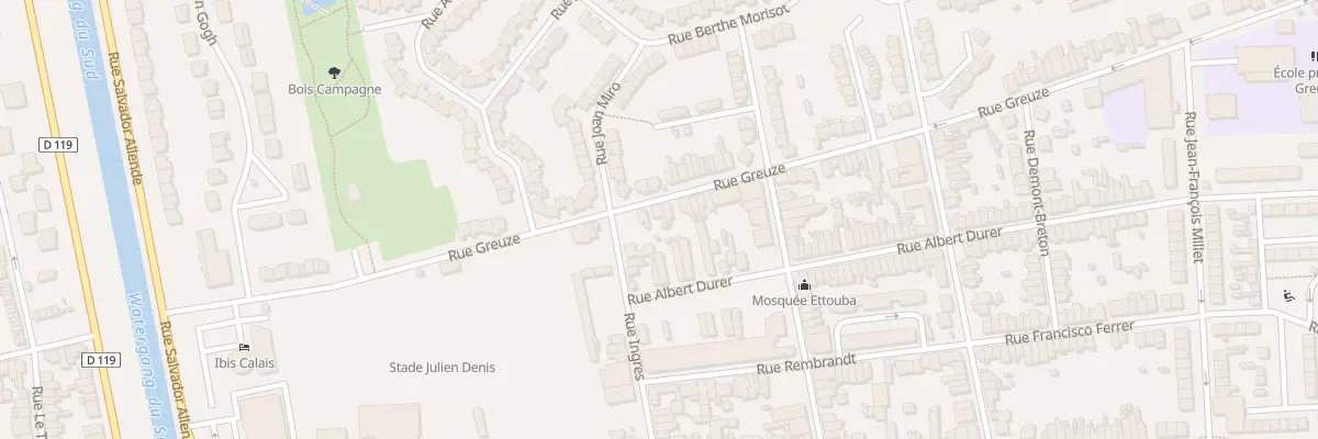 Plan du 338 Rue Greuze à Calais