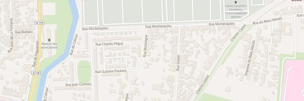 Plan du 59 Rue Montaigne à Calais